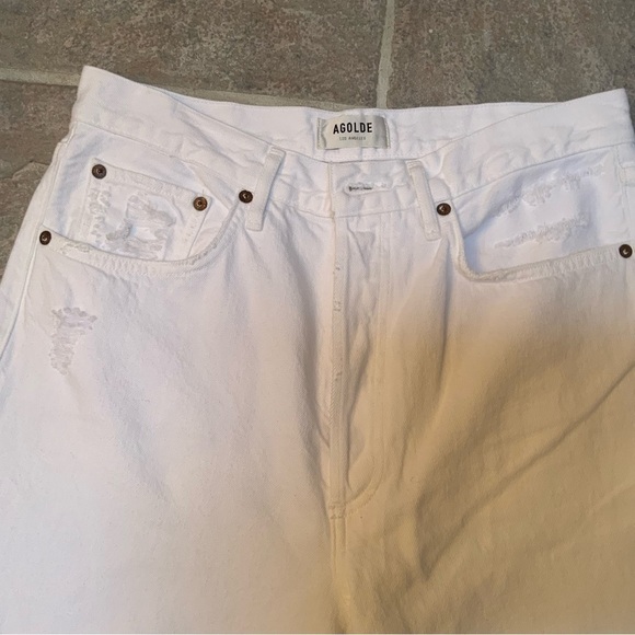 Agolde 90’s mid-rise loose fit distressed jeans. - Picture 4 of 12